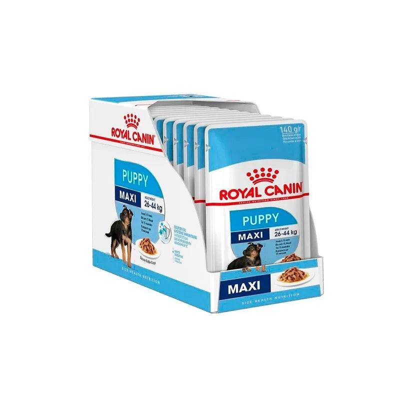 Pouch de alimento Royal Canin para perro cachorro raza grande