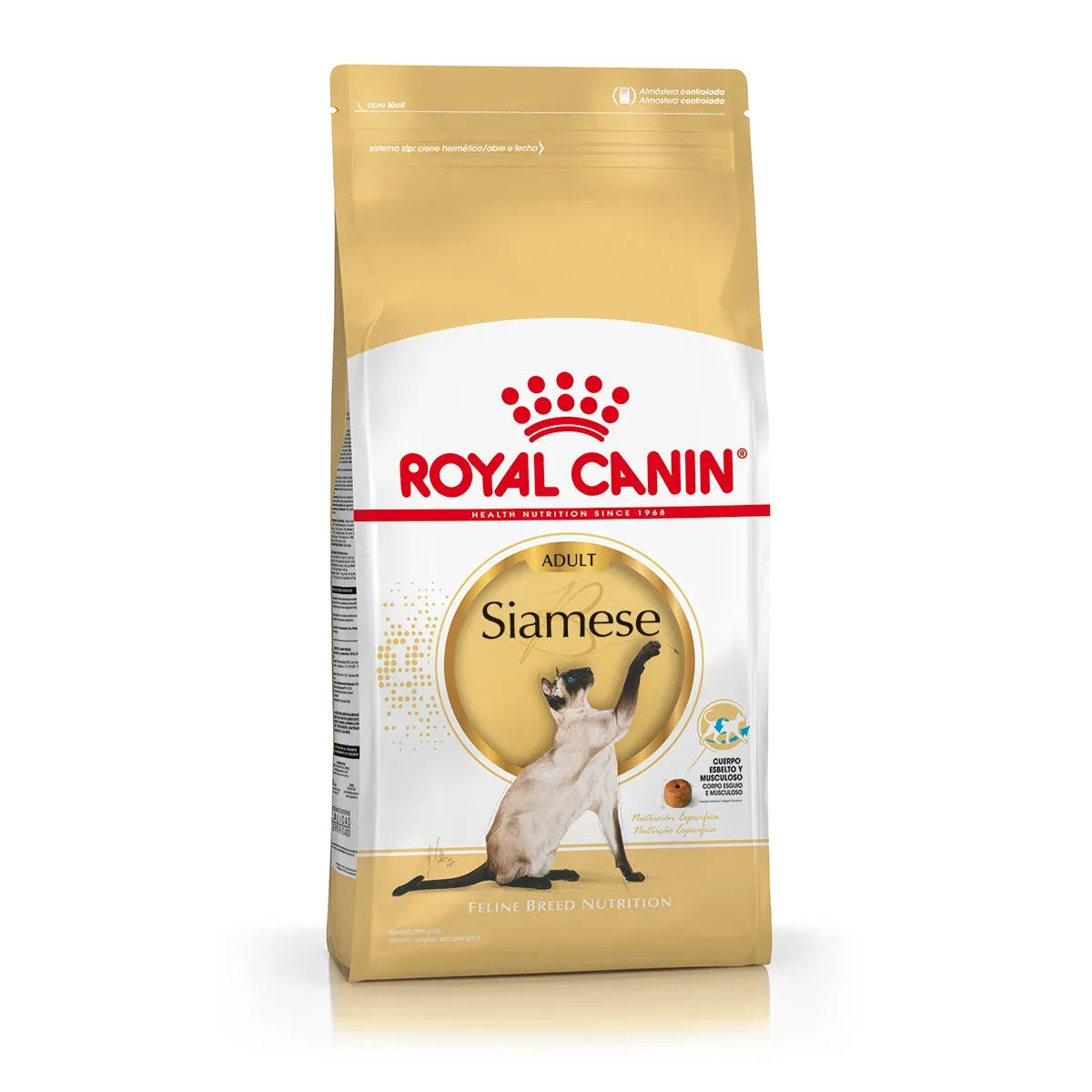 Bolsa de alimento Royal Canin para gato adulto Siamés