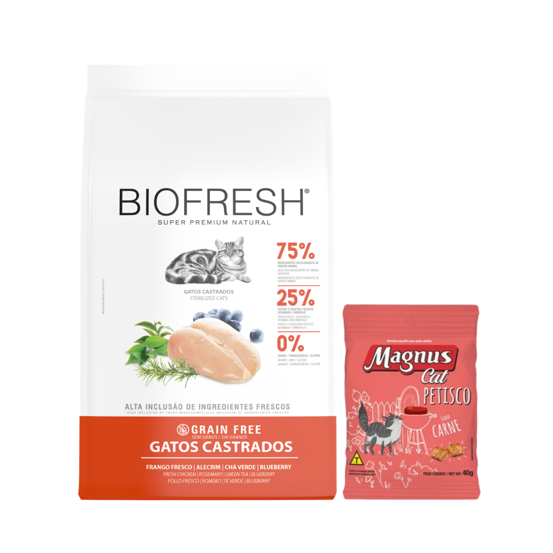 Biofresh Gatos Adultos Castrados Salmon 7,5 Kg + Magnus Gato