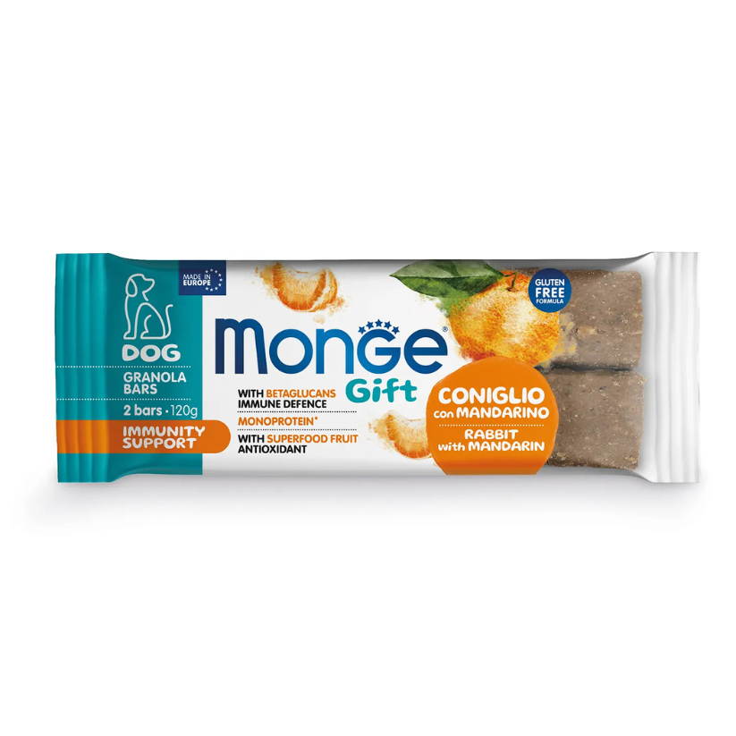 Snack Monge Gift Perro Sabor Conejo Con Mandarina