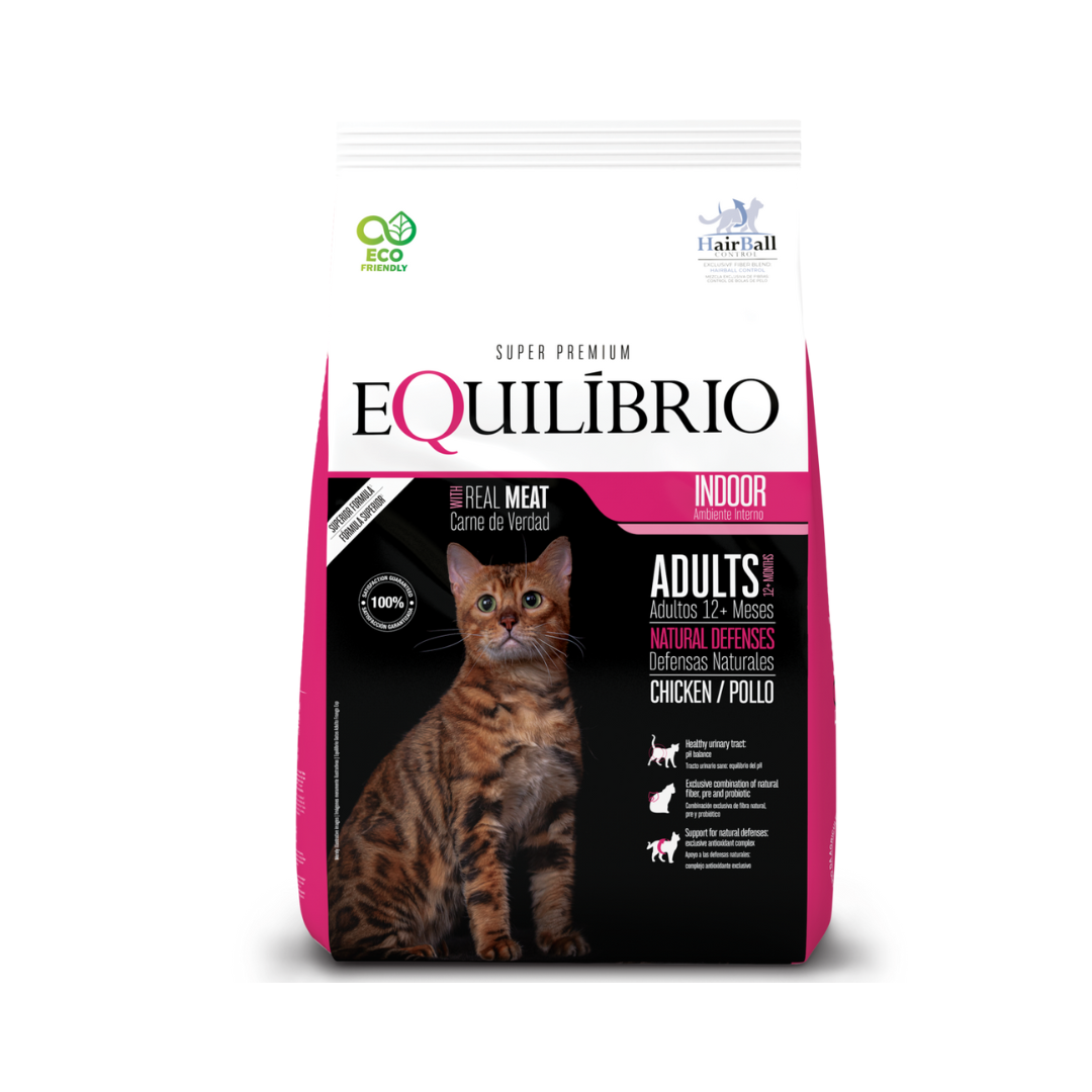 Bolsa de Alimento Equilibrio Gato Adulto Indoor para gatos caseros