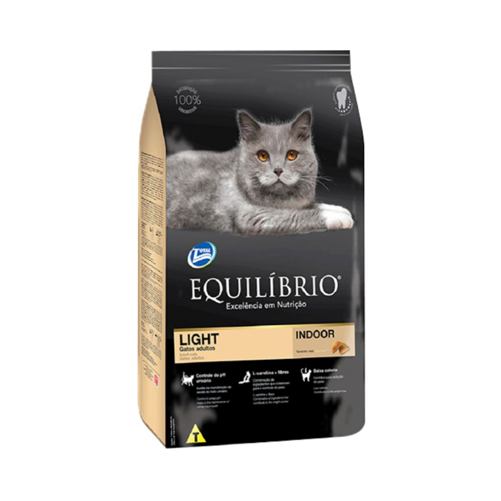 Bolsa de alimento Equilibrio Light para gato adulto, 3 kg
