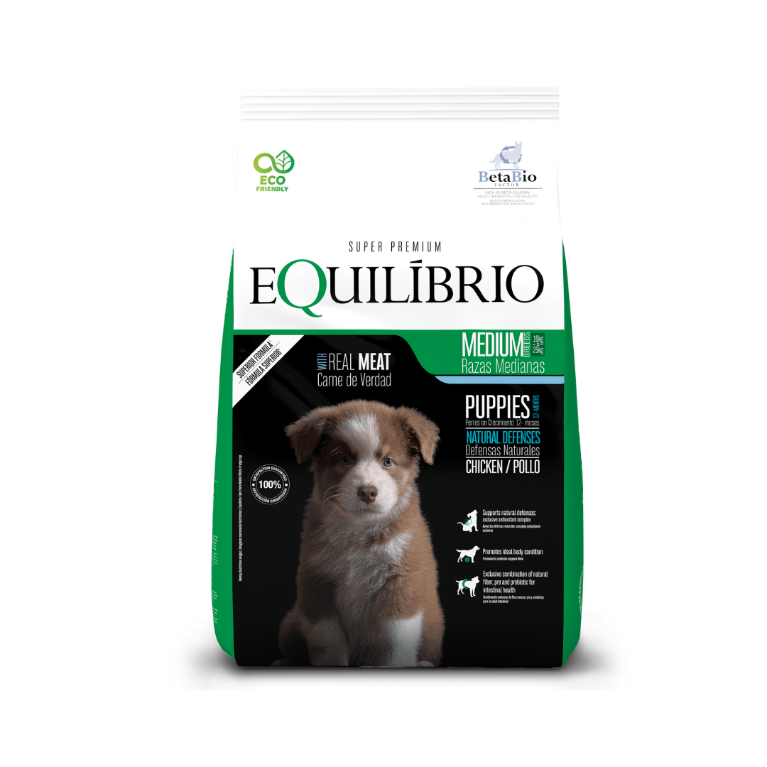 Bolsa de Alimento Equilibrio Perro Cachorro Raza Mediana