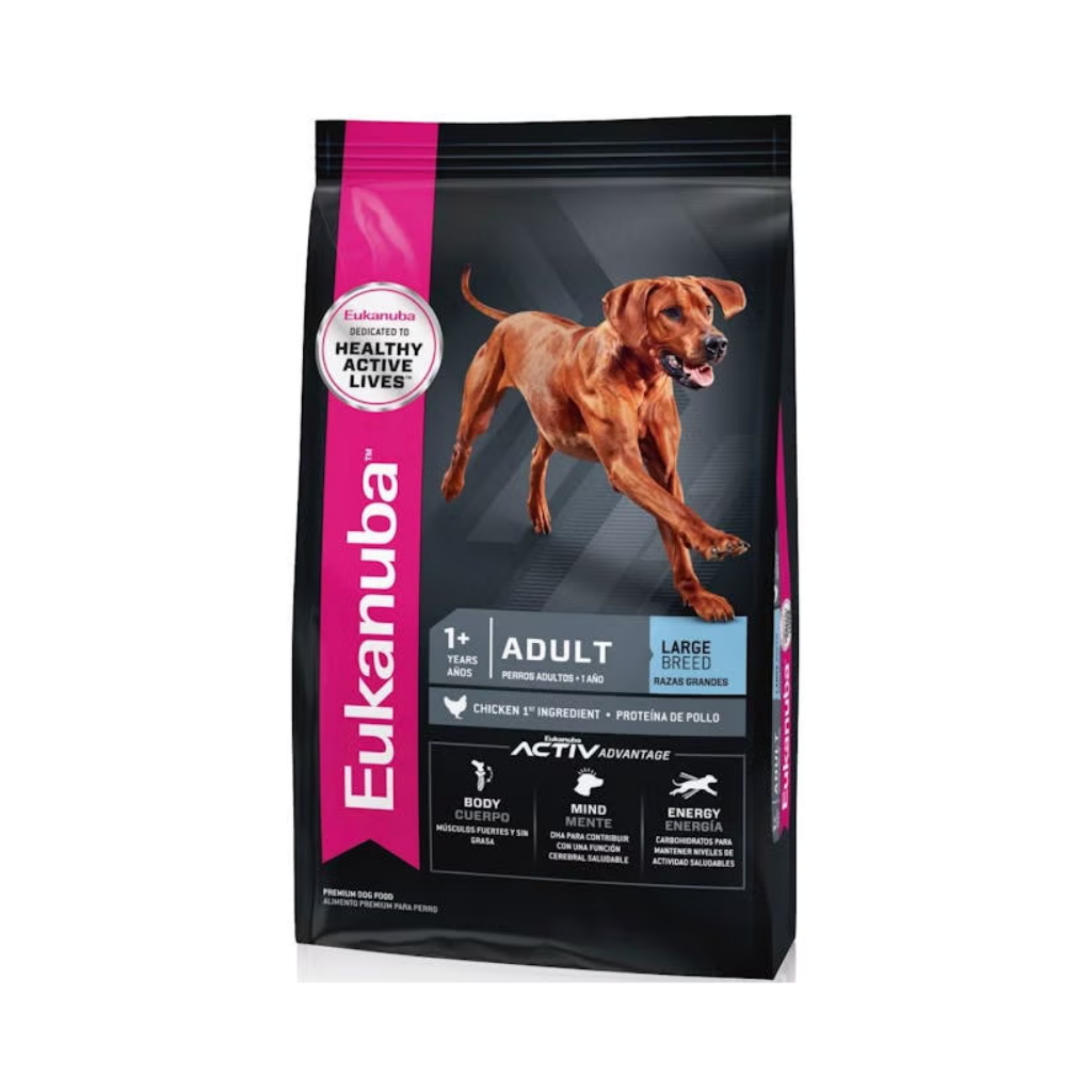 Bolsa de alimento Eukanuba para perro adulto de raza grande, 15 kg