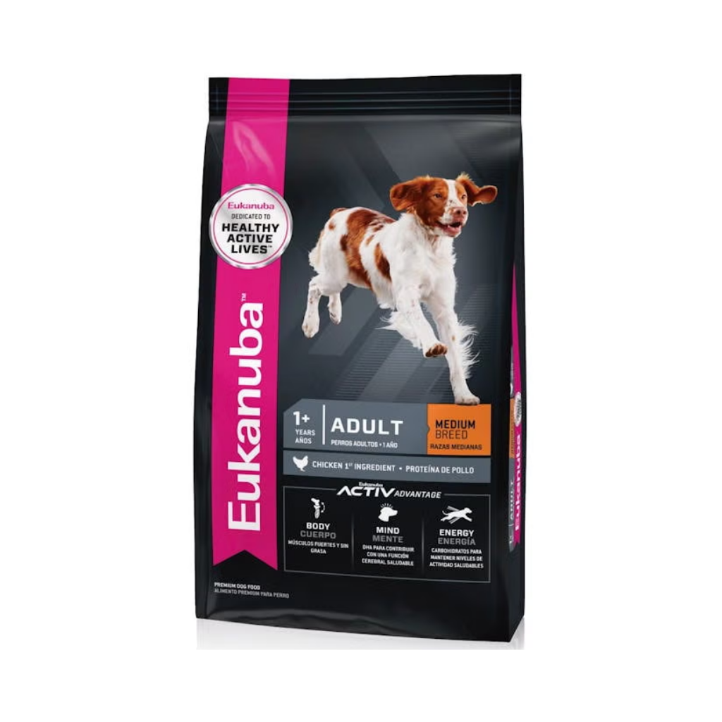 Bolsa de alimento Eukanuba para perro adulto de raza mediana, 7,5 kg