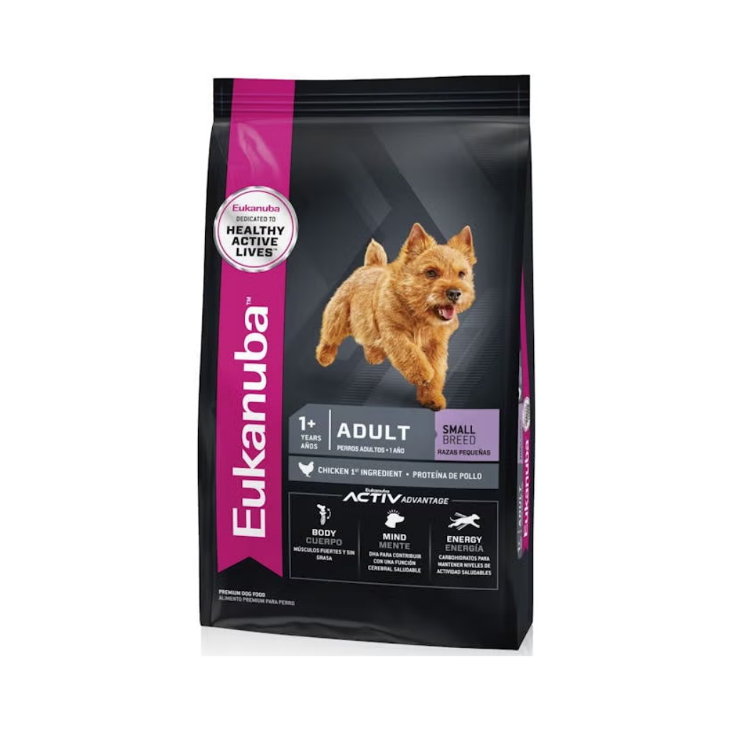Bolsa de alimento Eukanuba para perro adulto de raza pequeña, 7,5 kg