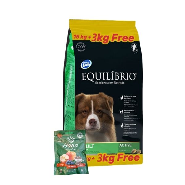 Bolsa de Equilibrio Adult All Breeds 15 kg + 3 kg con snack Hanna de regalo – Veterinaria Alem Uruguay