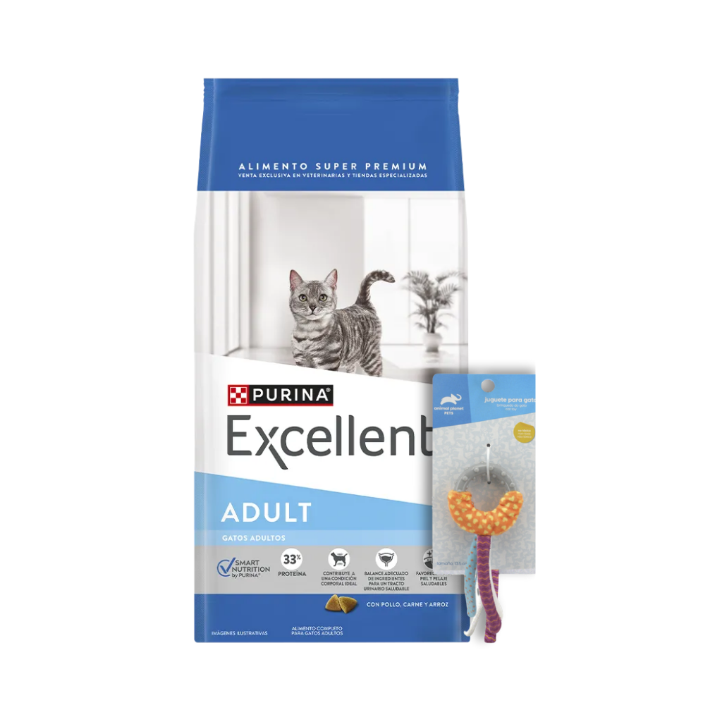 Excellent Gato Adulto 15 kg + Juguete Gato de Regalo