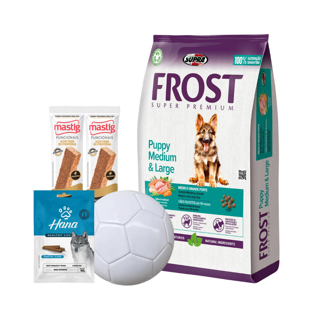 Frost Puppy Lb X 15+2 Kg + 2 Barras Mastig + Pelota + Hana