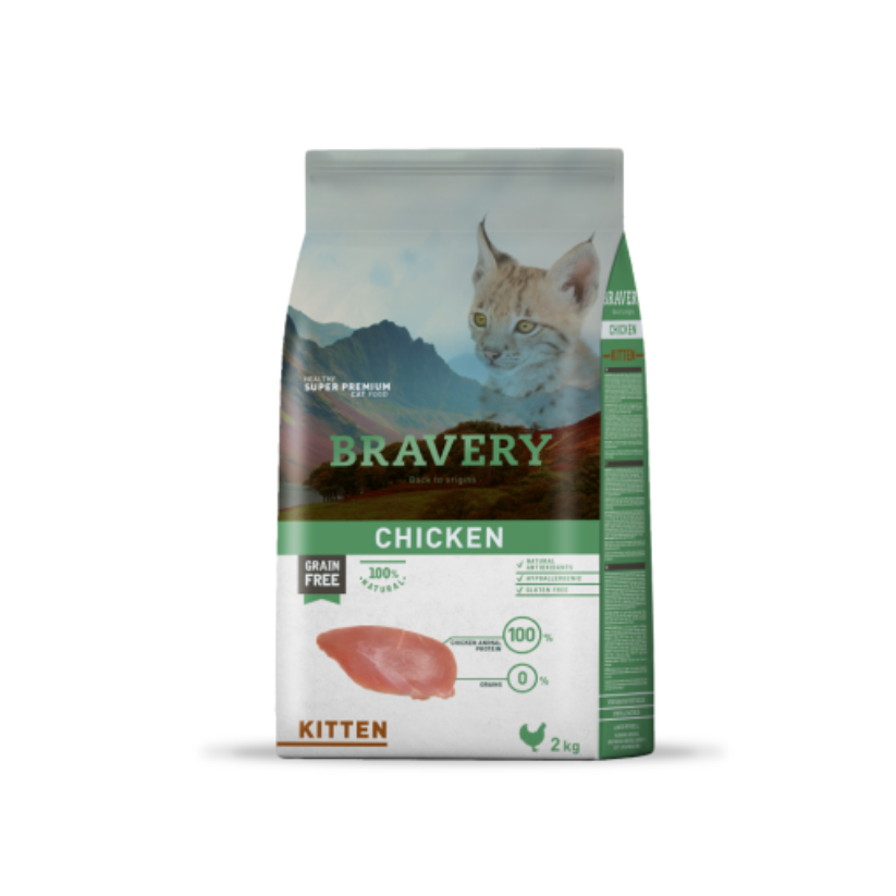 Bravery Gato Cachorro Sabor Pollo