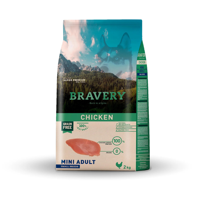 Bravery Perro Raza Pequeña Sabor Pollo