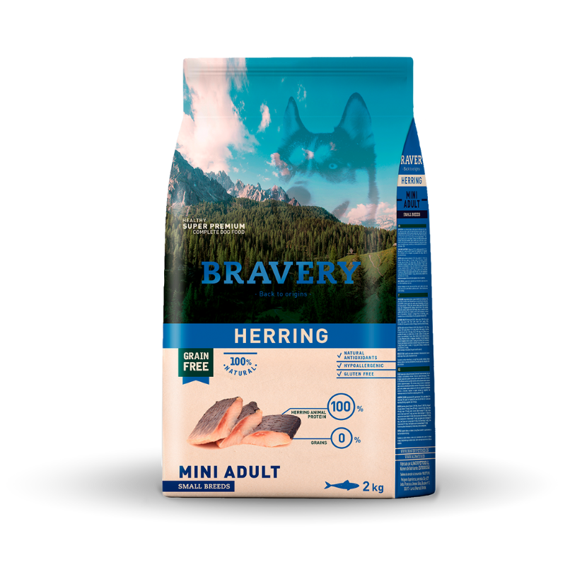 Bravery Perro Adulto Raza Pequeña Sabor Arenque