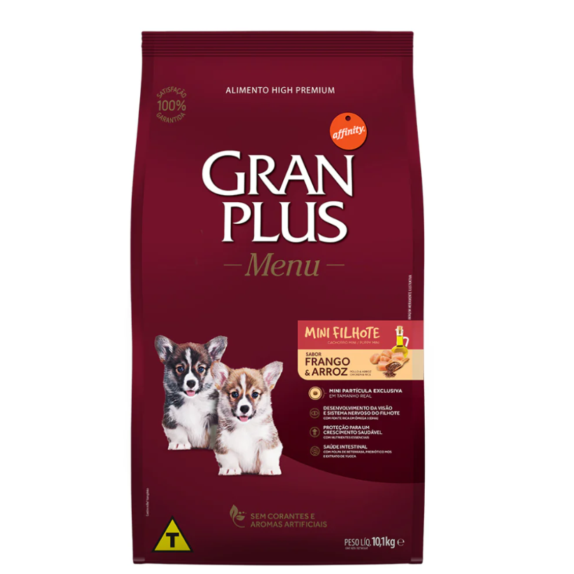 Gran Plus Menu Cachorro Med/Gde Carne & Arroz 3KG
