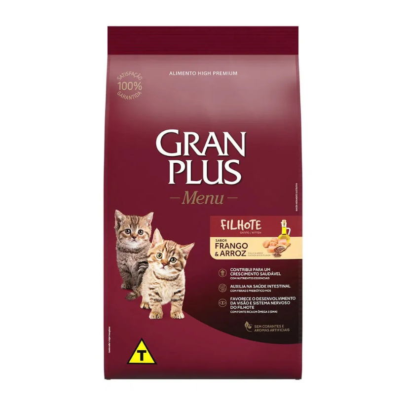 Gran Plus Menu Gatito Sabor Pollo & Arroz 3 Kg