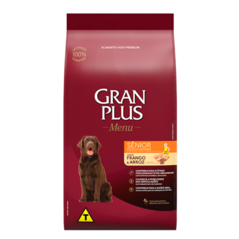 Gran Plus Menu Perro Senior Pollo & Arroz 3 Kg