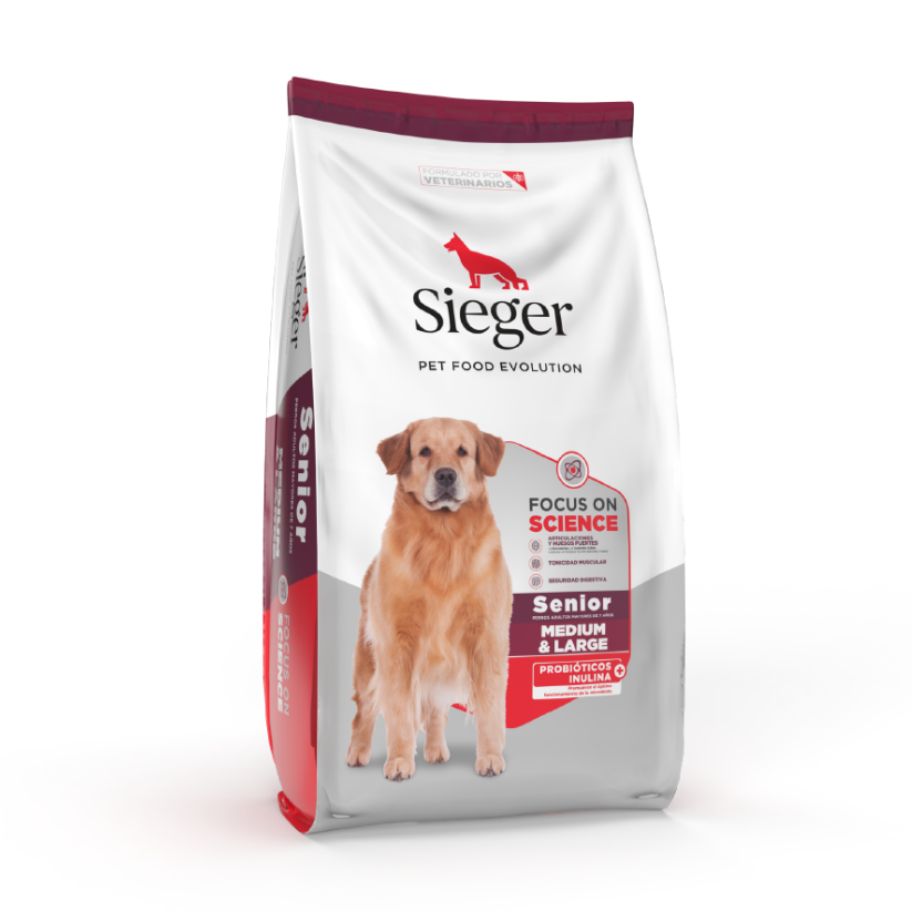 Sieger Para Perros Senior Raza Mediana Y Grande