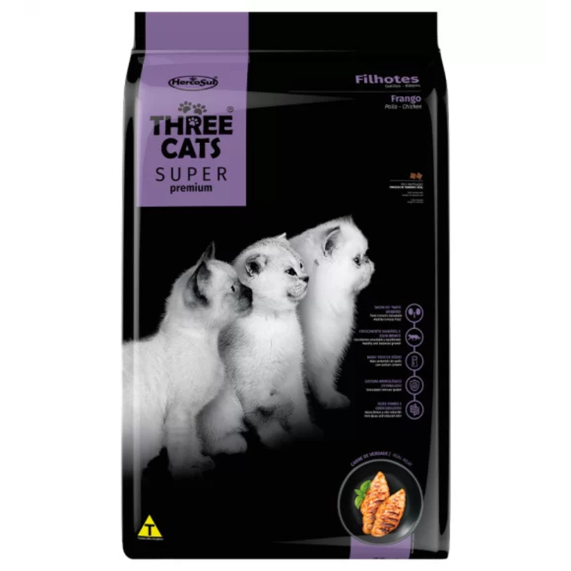 Three Cats Super Premium Gatos Cachorros