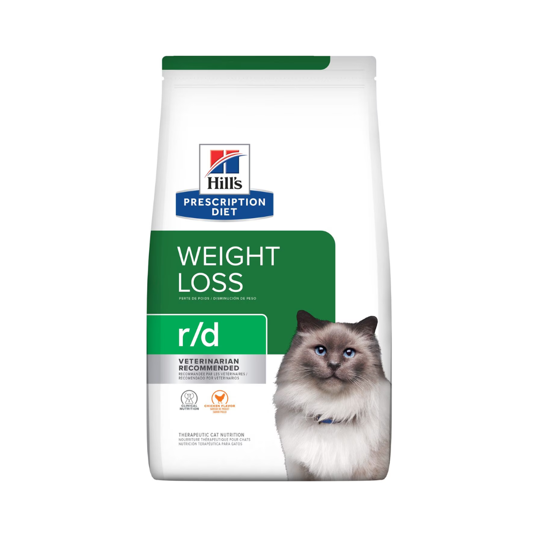 Bolsa de alimento Hills PD para gato con pérdida de peso r/d, sabor pollo, 1,8 kg