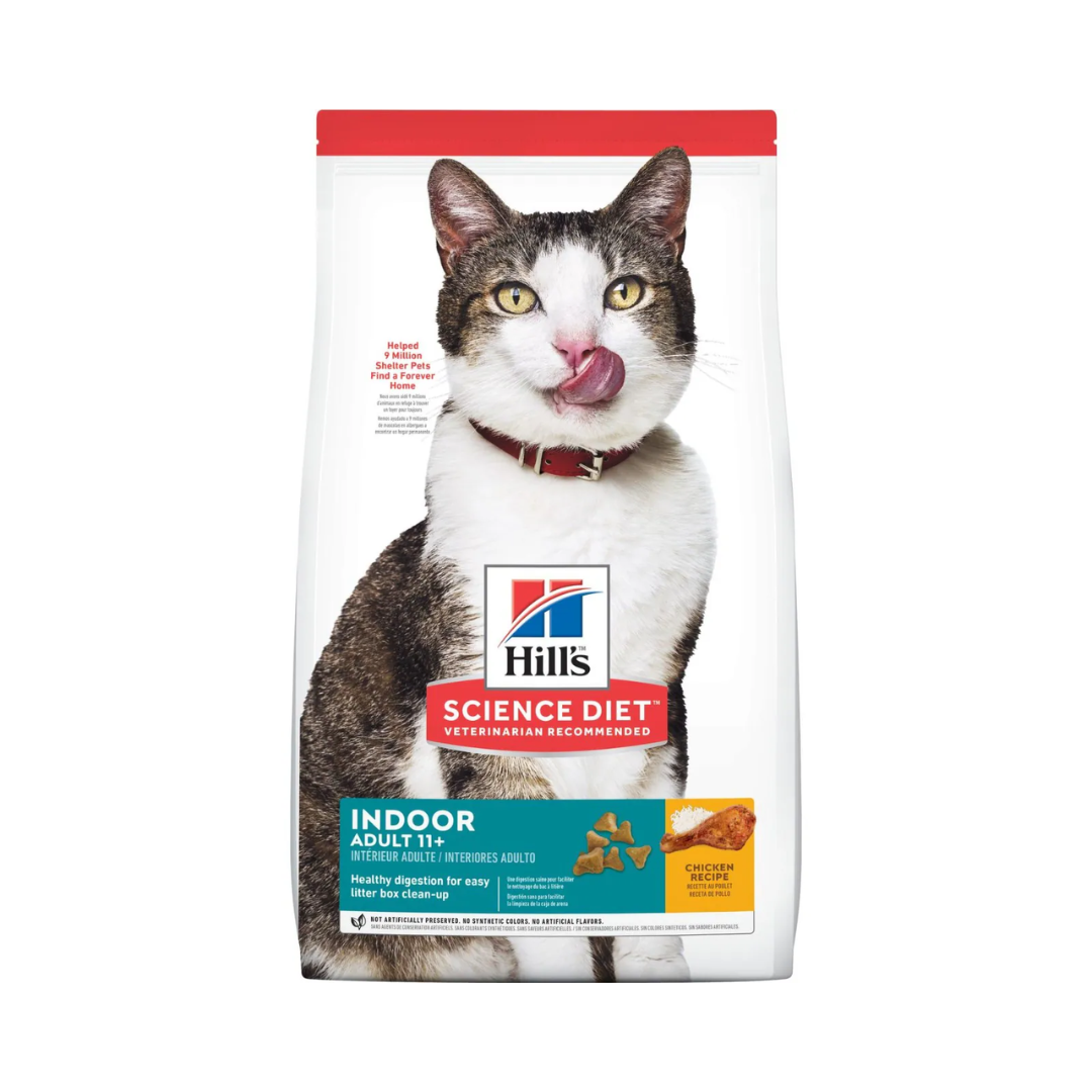 Bolsa de alimento Hills SD para gato adulto +11 Indoor, 7,5 kg