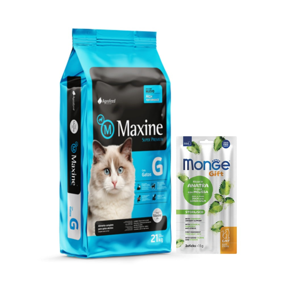 Maxine Gatos 21 kg + Snack De Regalo