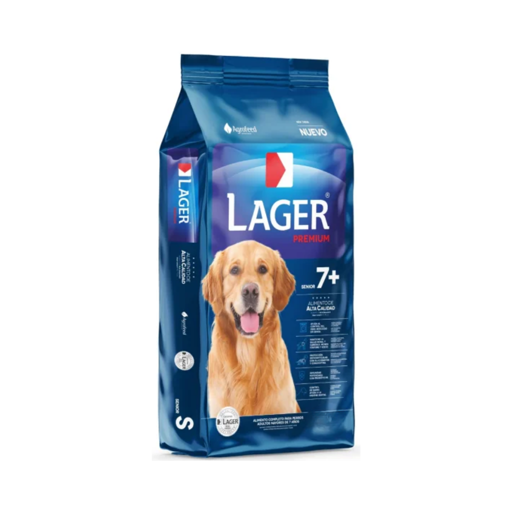 Bolsa de alimento Lager para perro senior, 12 kg