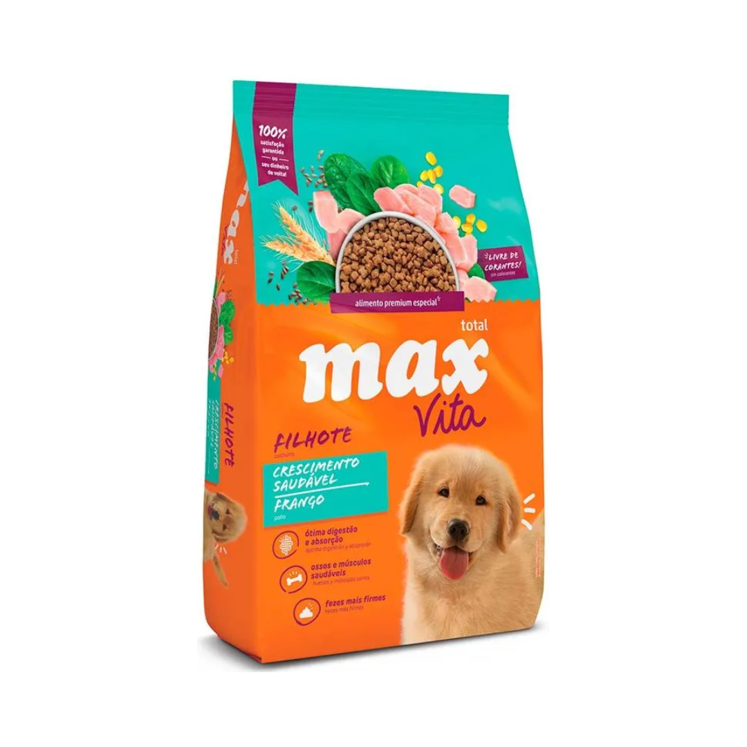 Max Vita Perro Cachorro Crecimiento Saludable Pollo 20 kg + 2 kg