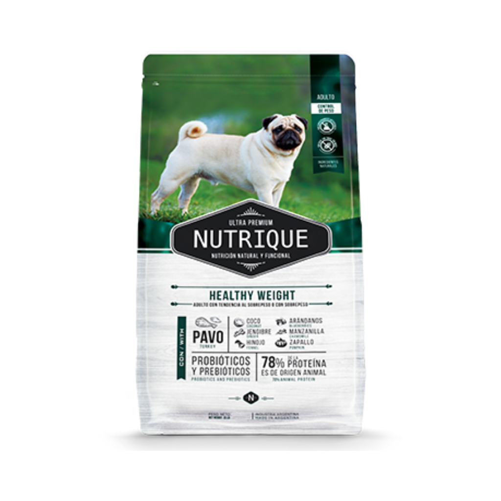 Bolsa de alimento Nutrique para perro control de peso 3 kg