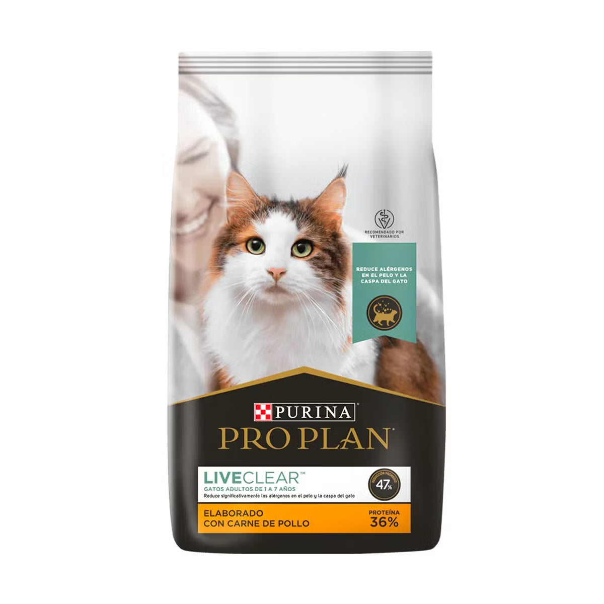 Bolsa de alimento Pro Plan para gato adulto live clear