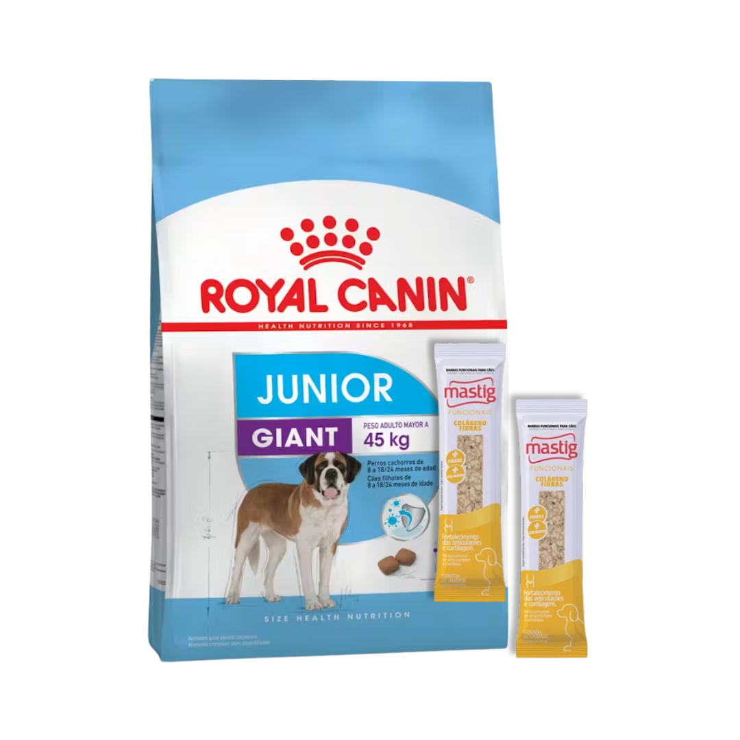 Royal Canin Perro Cachorro Raza Gigante 15 kg + 2 Mastig Barra Funcional