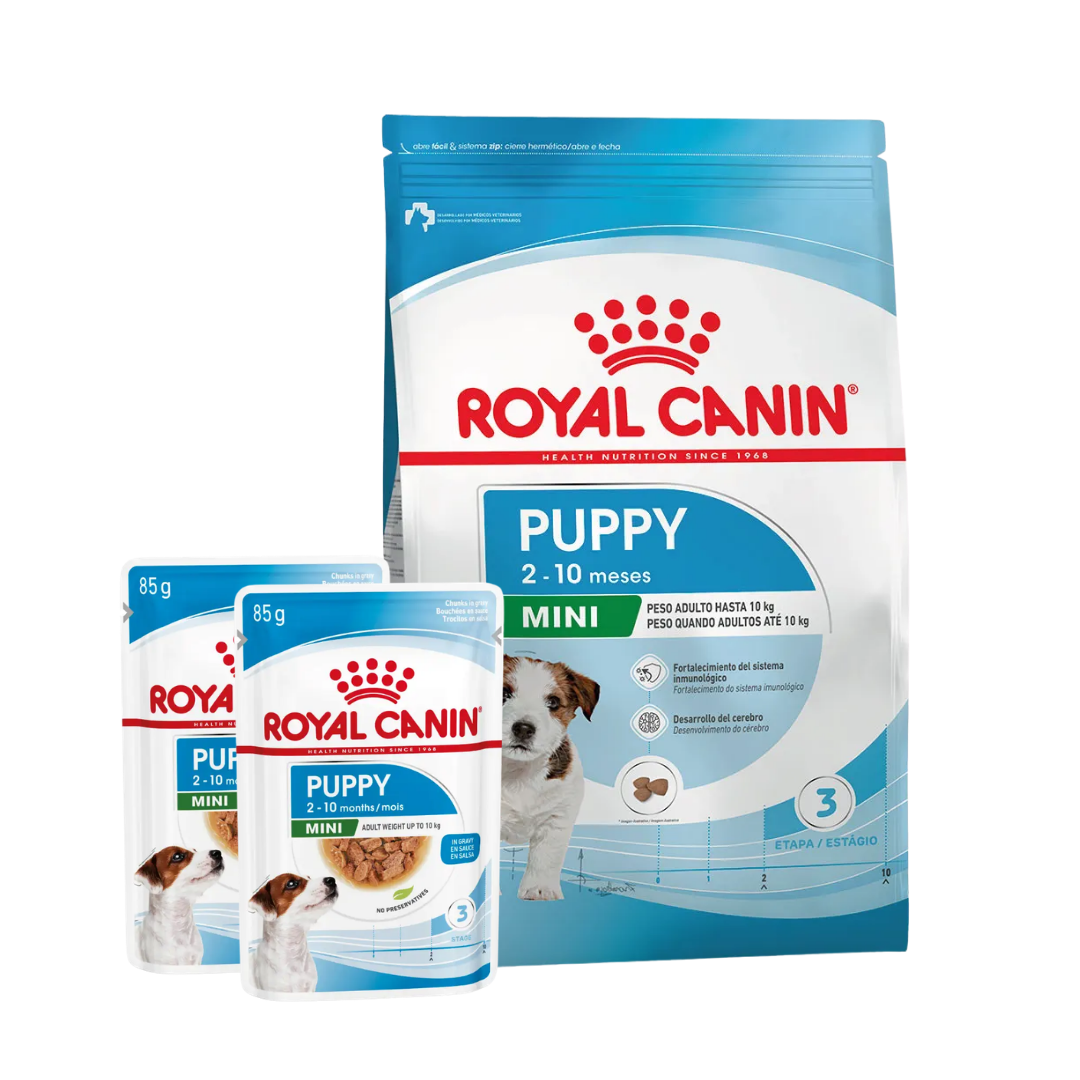 Royal Canin Mini Puppy 3 kg + 2 Pouches Mini Puppy 85 g de REGALO