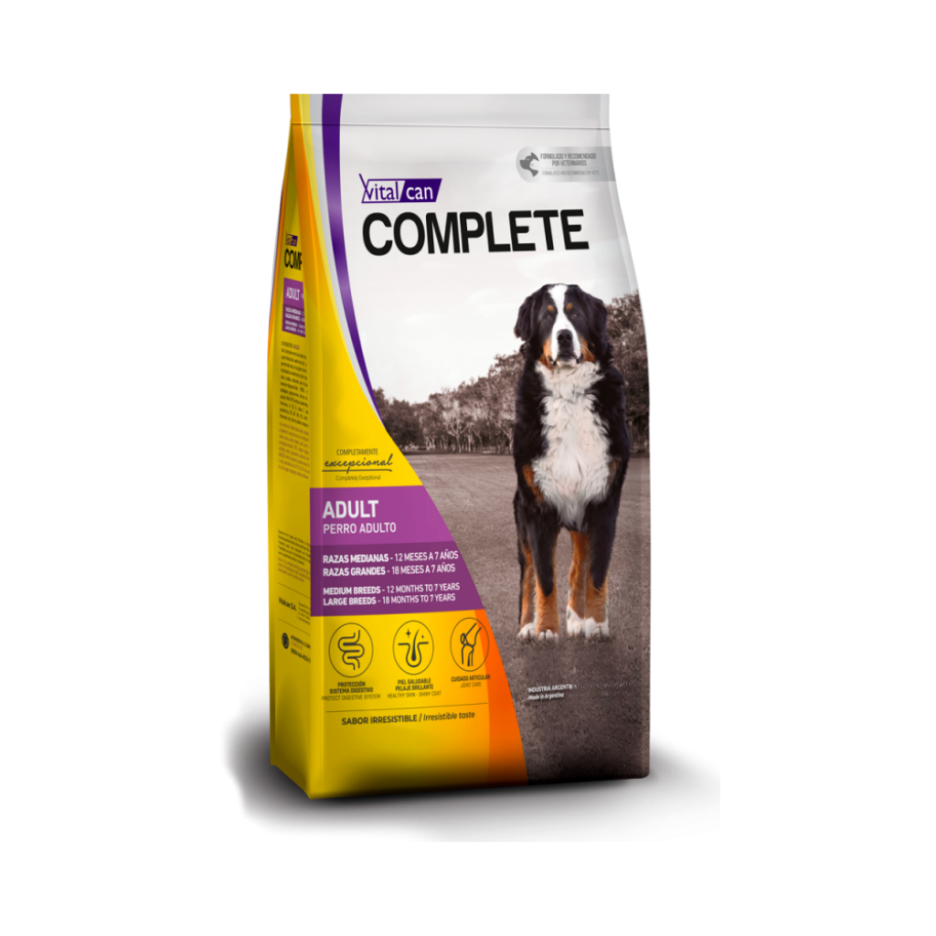 Bolsa de alimento Complete para perro adulto de razas medianas y grandes, 15 kg