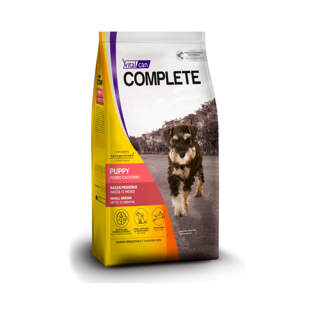 Bolsa de alimento Complete para cachorro de raza pequeña, 3 kg