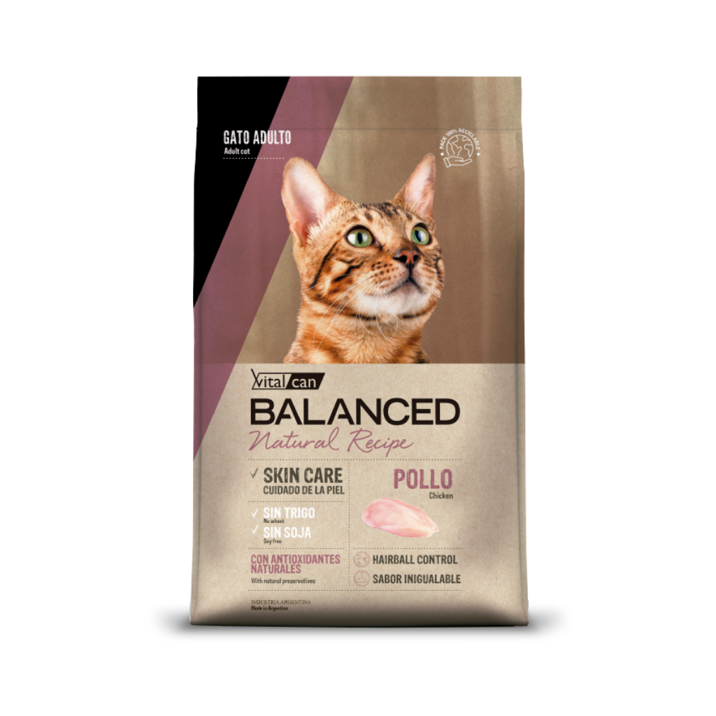 Balanced Natural Recipe Gatos Pollo 3 Kg_
