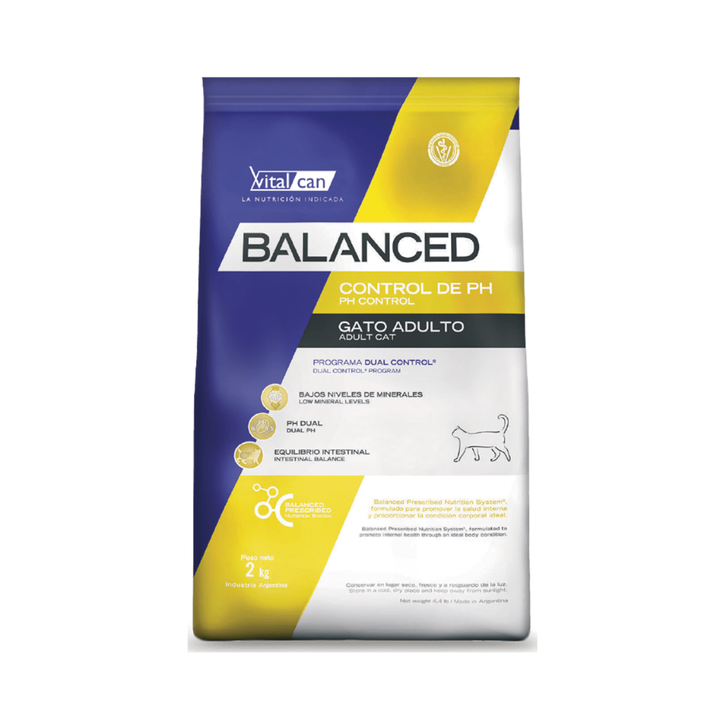 Bolsa de alimento Balanced para gato adulto control PH