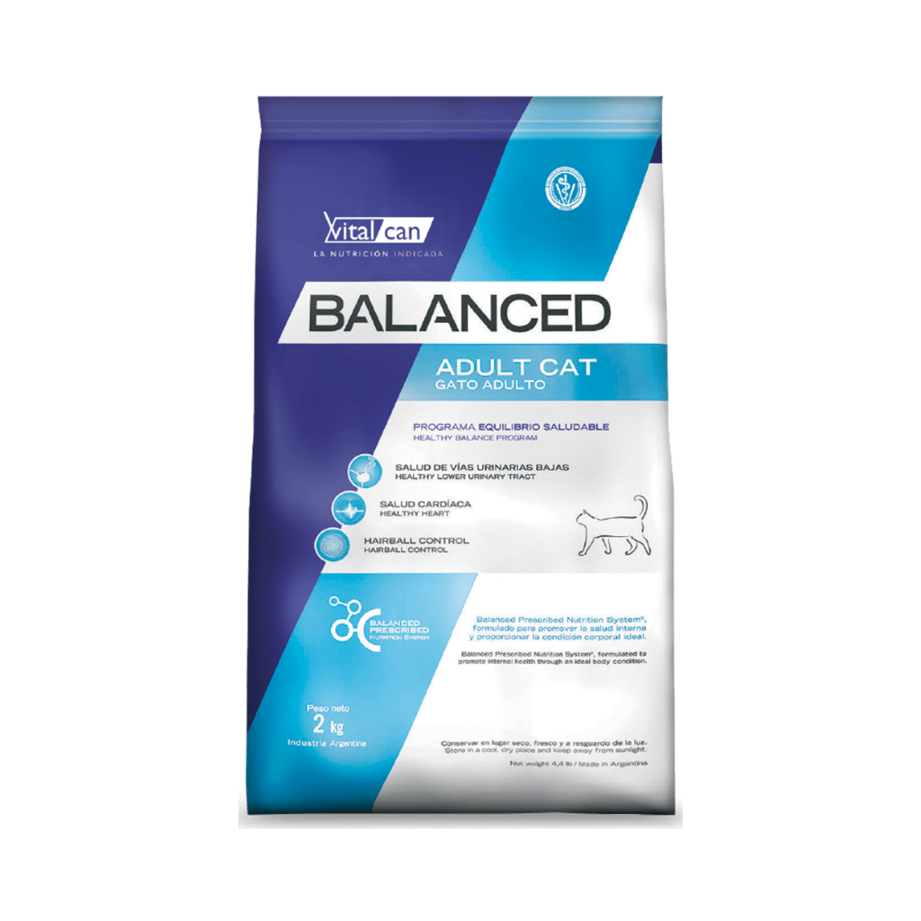 Bolsa de alimento Balanced para gato adulto