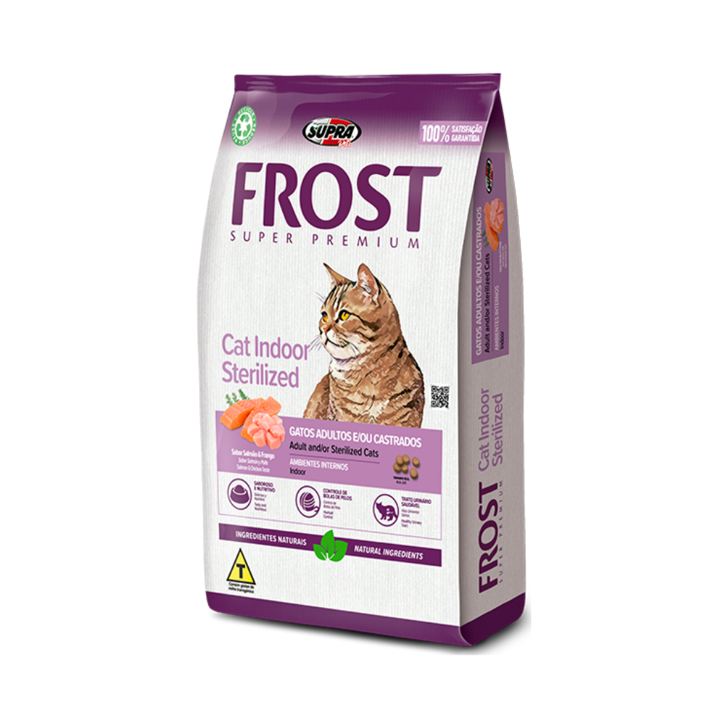 Bolsa de alimento Frost para gato castrado Indoor, 7,5 kg