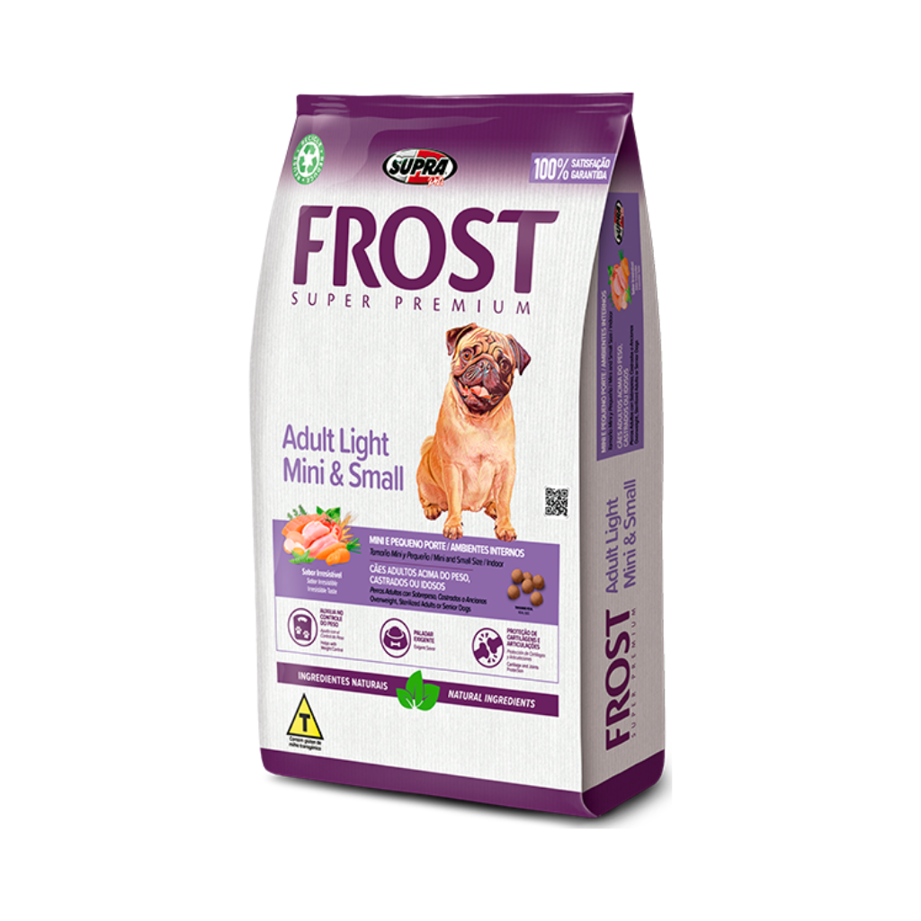 Bolsa de alimento Frost Light para perro adulto de raza pequeña, 7,5 kg
