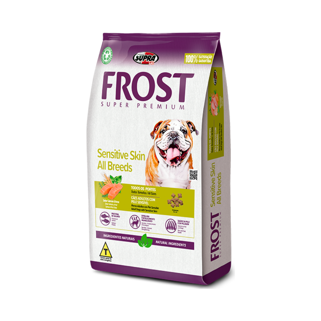 Bolsa de alimento Frost Sensitive Skin para perro de todas las razas, 7,5 kg