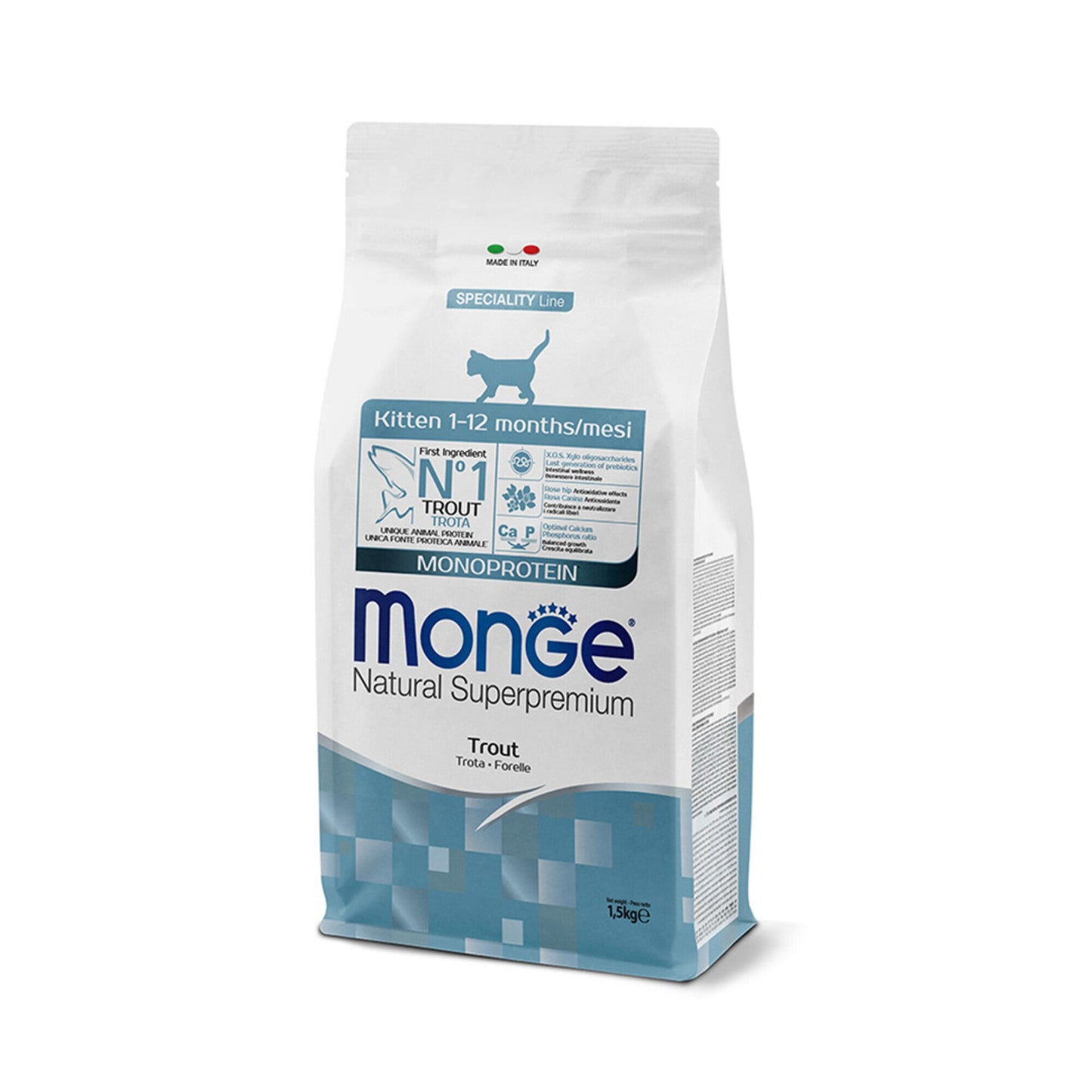 Monge Monoprotein Gato Cachorro Sabor Trucha + Snack Monge de Regalo