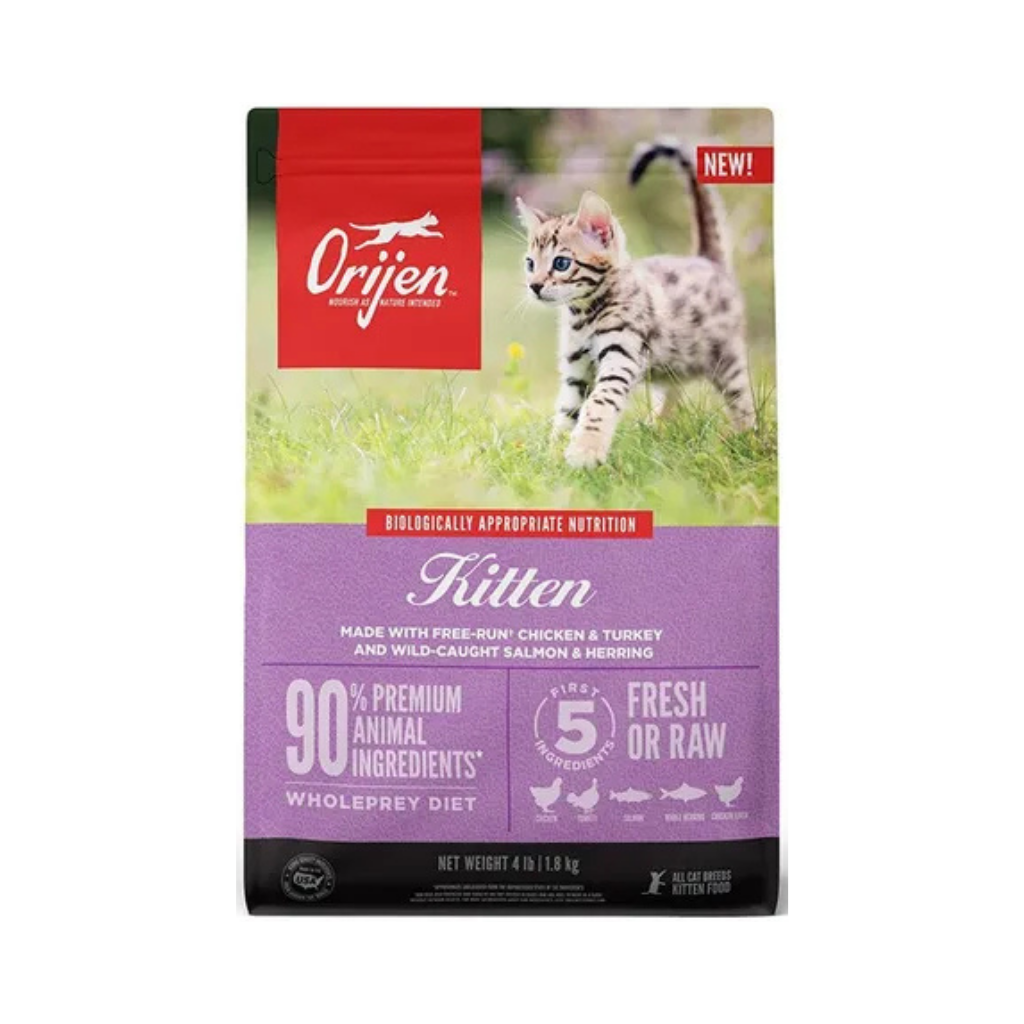 Bolsa de alimento Orijen para gato cachorro, 5,4 kg