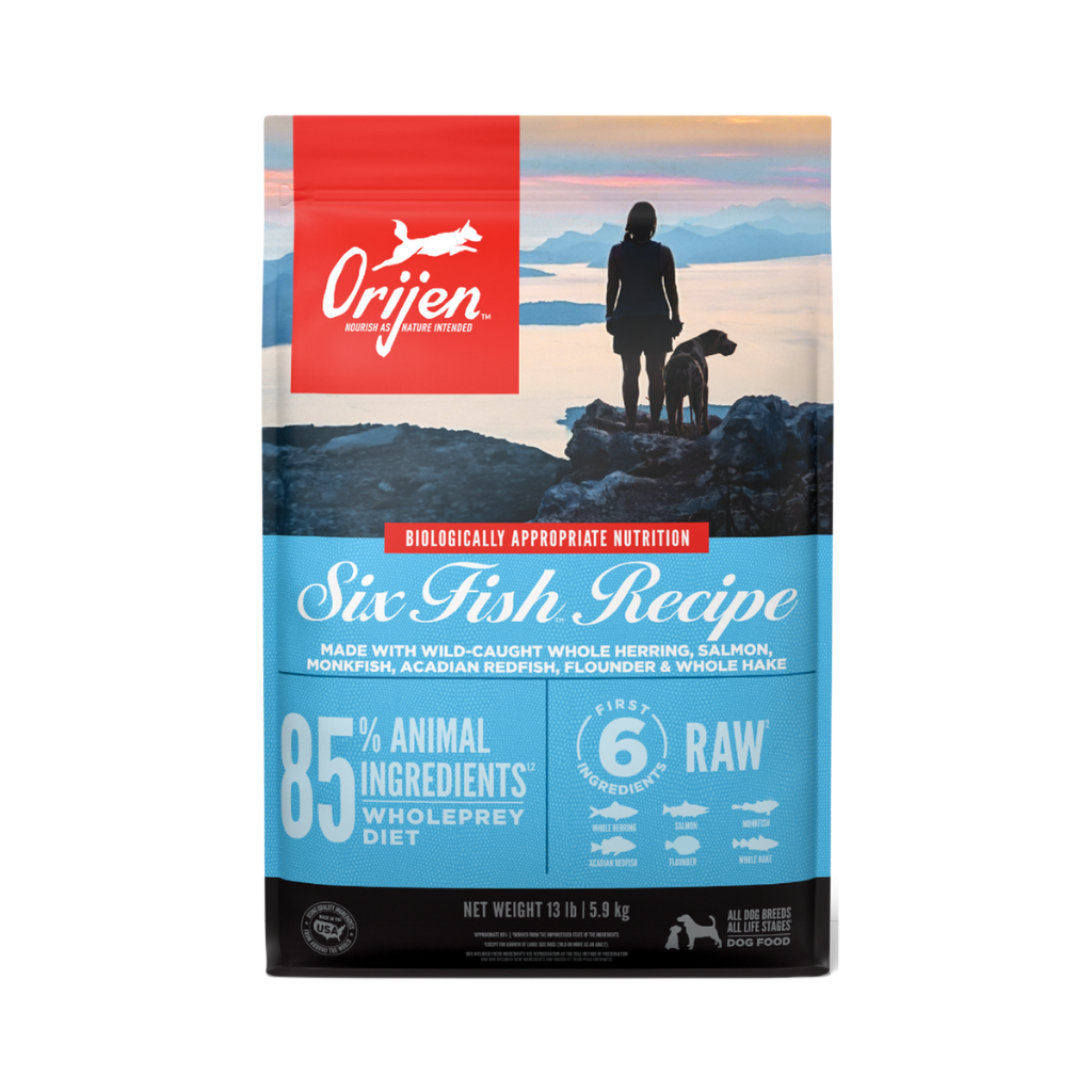 Bolsa de alimento Orijen para perro adulto, sabor Six Fish, 11,4 kg