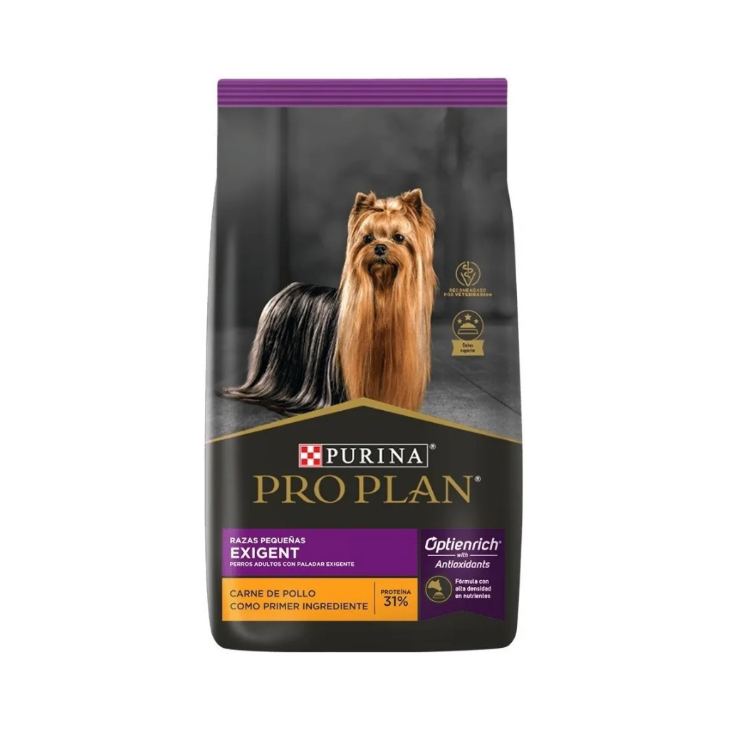 Bolsa de alimento Pro Plan para perro adulto exigente raza pequeña