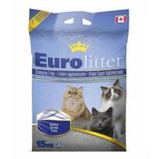 Granulado higiénico aglutinante Eurolitter para gatos, 10 kg