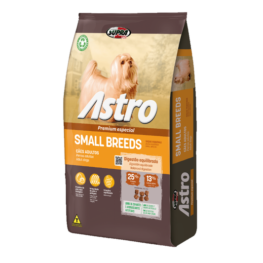 Astro Razas Pequeñas x 14KG + Guante deslanador + pelota de goma
