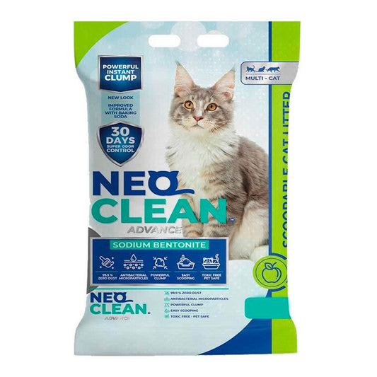 Arena sanitaria para gatos Neoclean con aroma a manzana, 10 kg