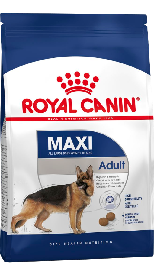 SHN ROYAL CANIN MAXI ADULT 15KG + Hueso de Cuero