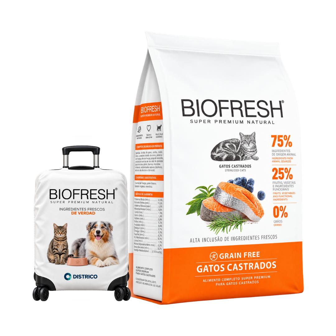 Biofresh Gato Castrado 7,5 kg + Funda de valija de REGALO