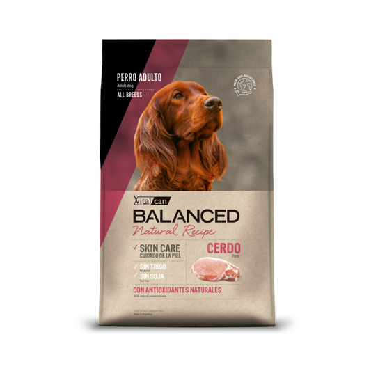 Balanced Natural Recipe Perro Cerdo