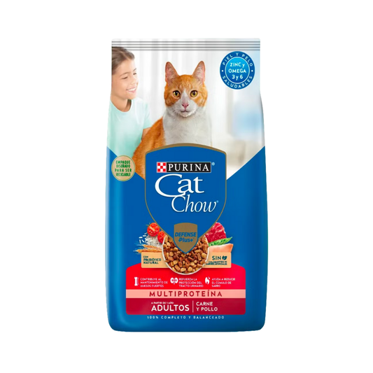 Bolsa de alimento Cat Chow para gato adulto, sabor carne y pollo, 3 kg