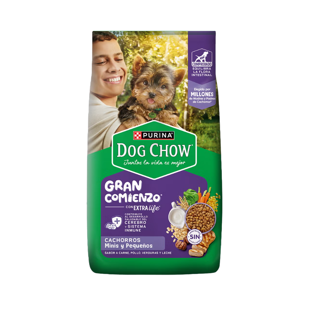 Bolsa de alimento Dog Chow para cachorro de raza pequeña, 3 kg